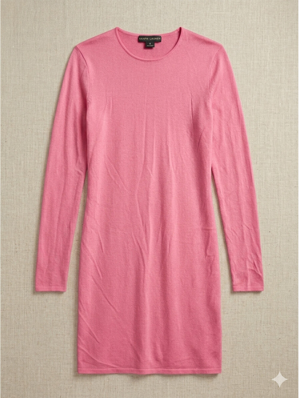 Ralph Lauren Black Label Pink Cashmere-Silk Blend Sweater Dress - Size M - NWOT